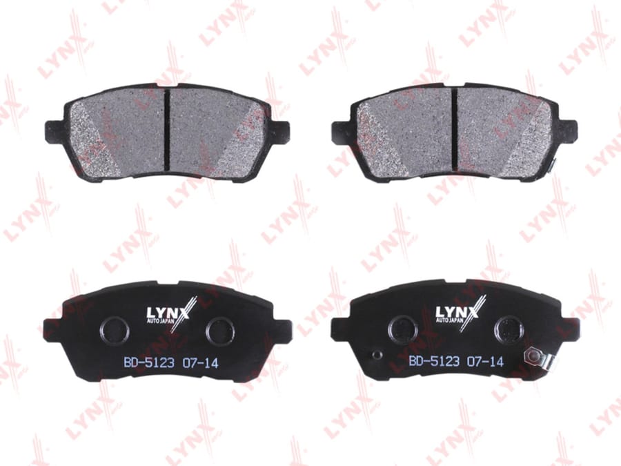 Колодки тормозные FORD Fiesta (09-) передние (4шт.) LYNX