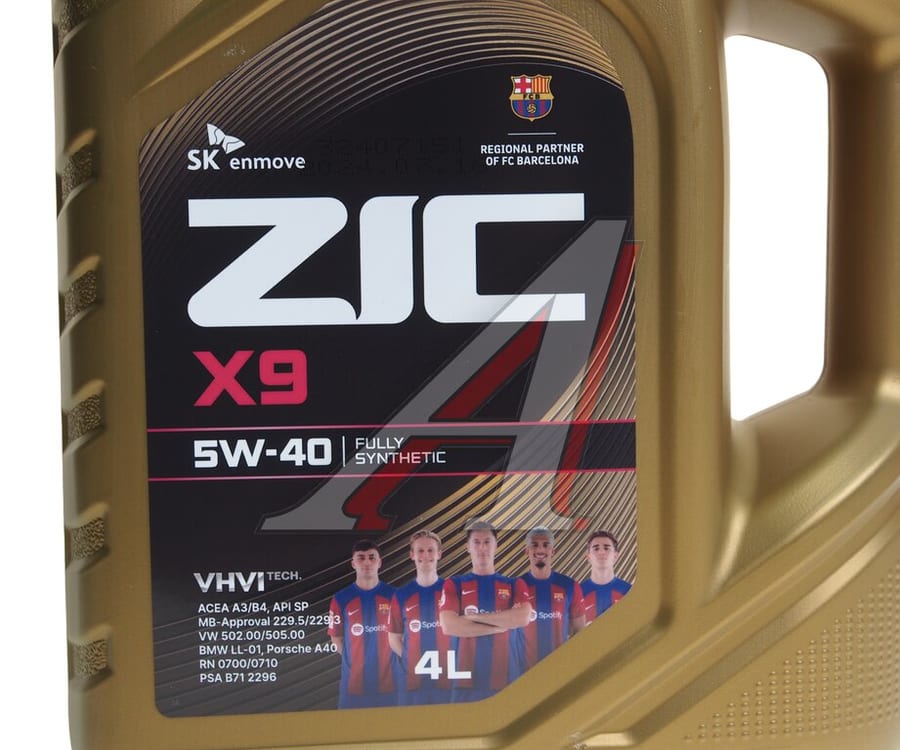 Масло моторное ZIC X9 SN/CF/A3/B3/A3/B4 5W40 синт.4л