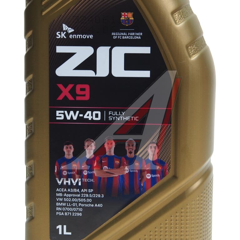 Масло моторное ZIC X9 SP A3/B4 5W40 синт.1л