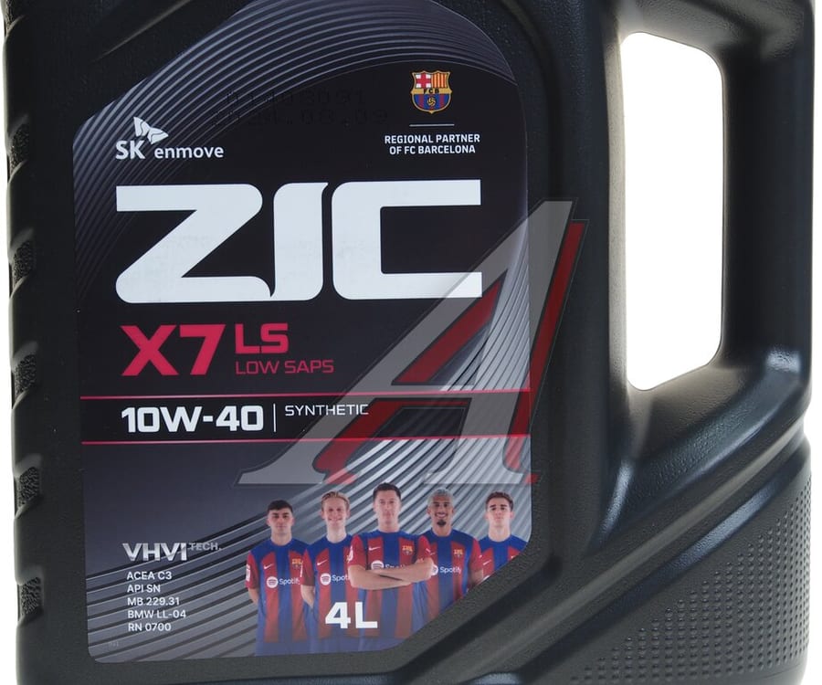 Масло моторное ZIC X7 LS SN/CF/C3 10W40 синт.4л