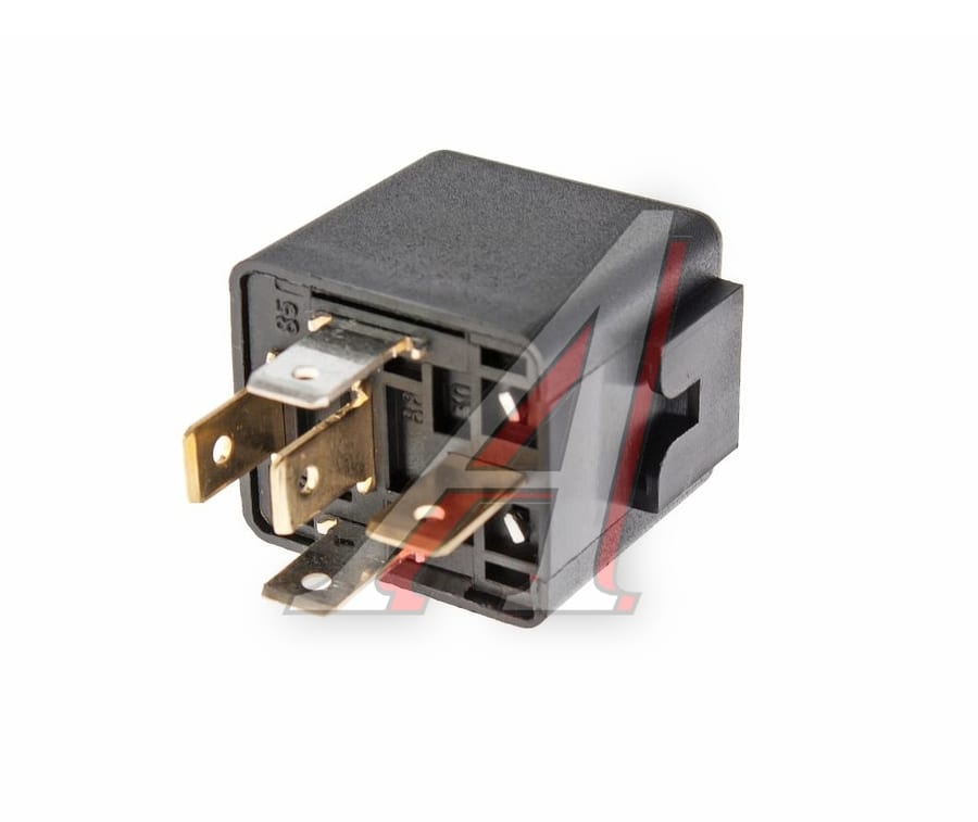 Реле электромагнитное 12V 5-ти контактное 30/20А переключ. карман под кронштейн АВАР