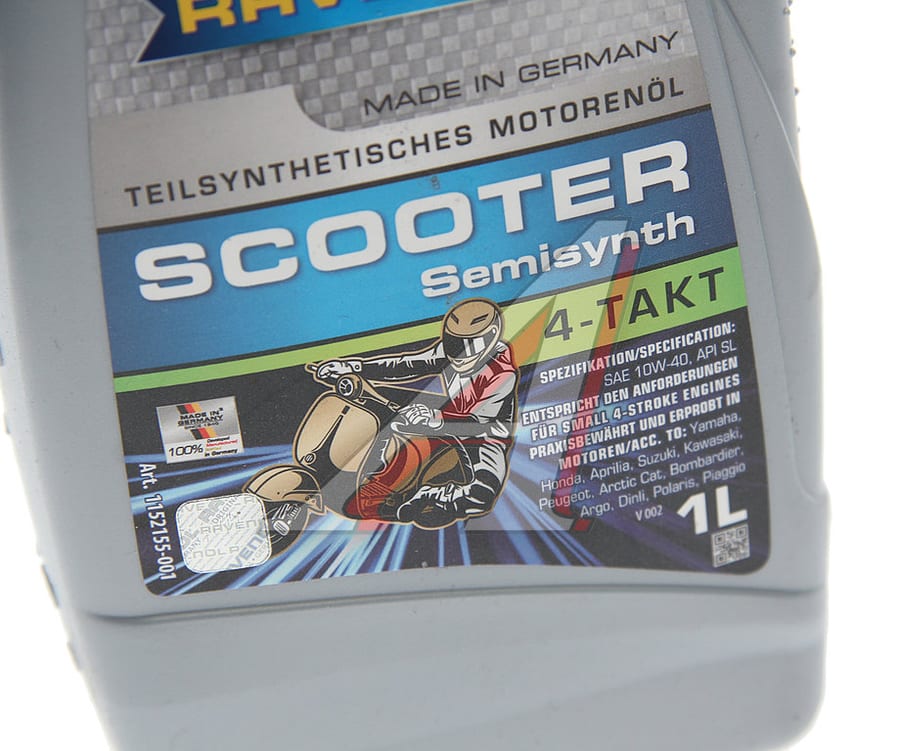 Масло моторное для 4-х тактных двигателей RAVENOL SCOOTER 4T п/синт.1л
