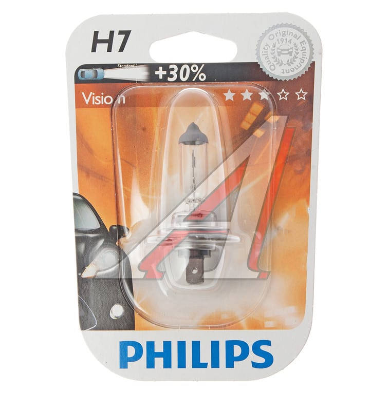 Лампа 12V H7 55W PX26d +30% блистер (1шт.) Premium PHILIPS