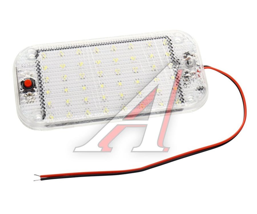 Плафон освещения салона 12/24V LED 48 SMD (150x75мм) с выключателем