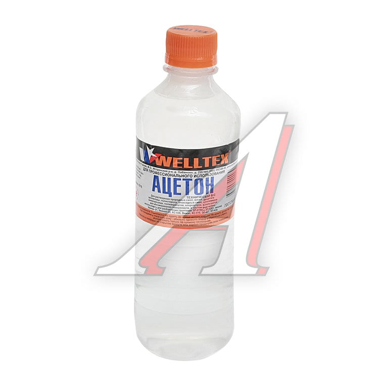Растворитель АЦЕТОН 0.5л WELLTEX
