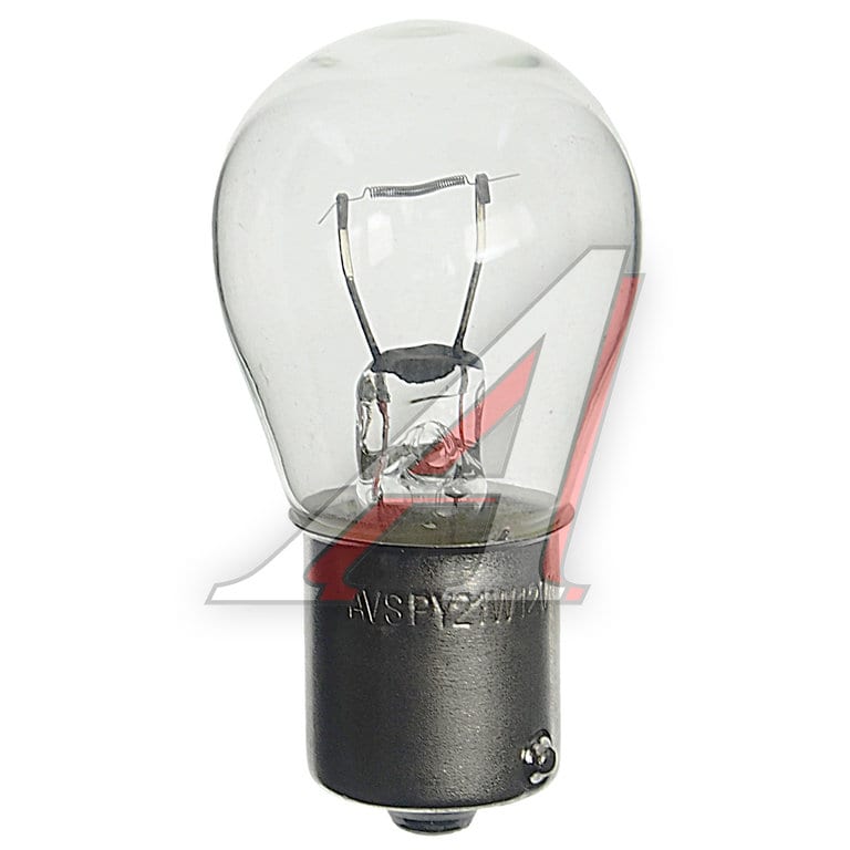 Лампа 12V PY21W BAU15s белая AVS