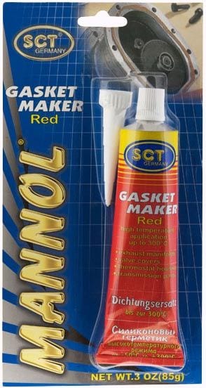 Герметик прокладка красный термостойкий 85мл -50С/+300С 85г Gasket Maker Red 9914 MANNOL