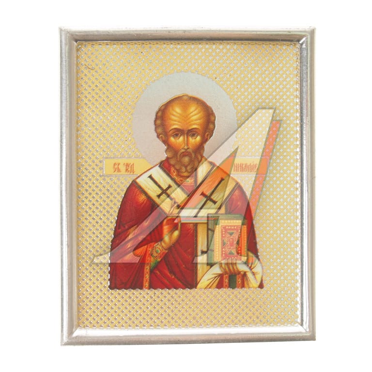 Икона "Николай Чудотворец" с тиснением