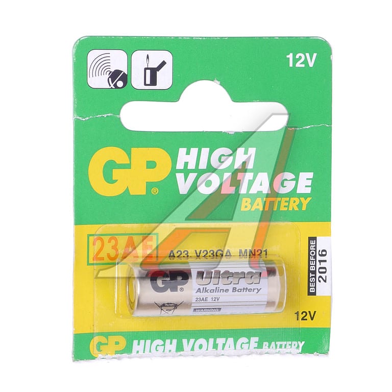 Батарейка A23 3LR50 12V (пульт сигнализации) блистер 5шт. (цена за 1шт.) Alkaline High Voltage GP