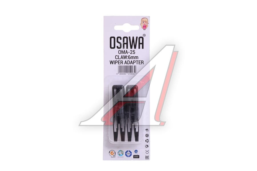 Адаптер щетки стеклоочистителя CLAW 6мм комплект (2шт.) OSAWA