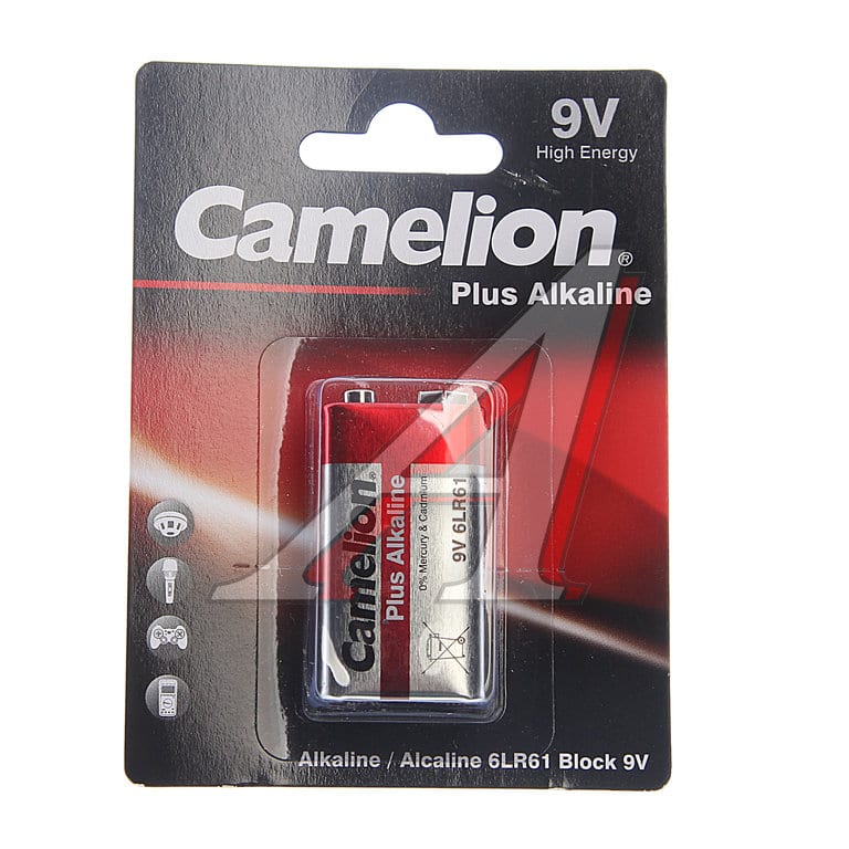 Батарейка KRONA 6LR61 9V блистер 1шт. Alkaline Max CAMELION