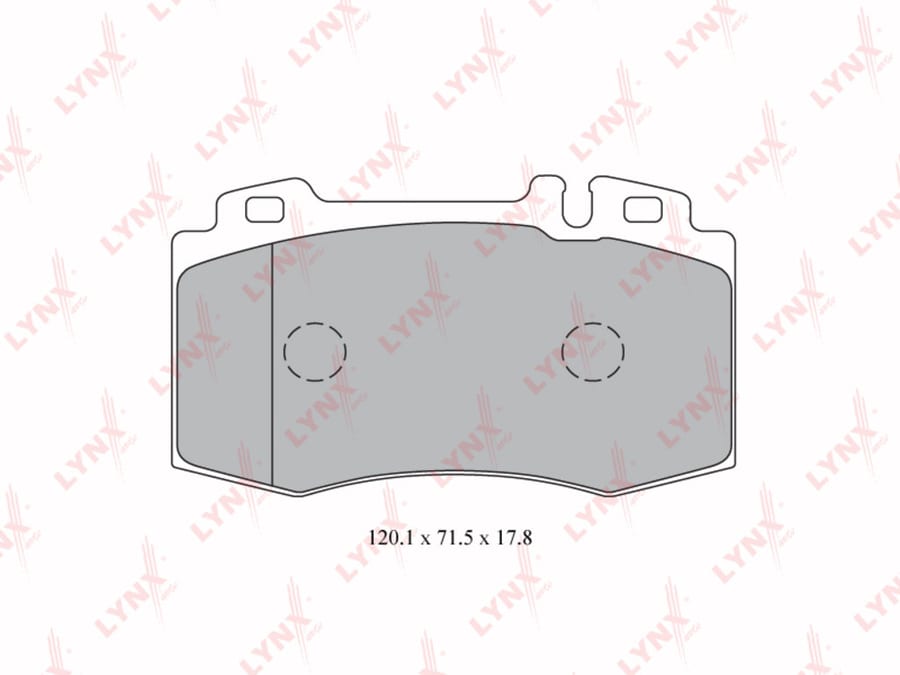 Колодки тормозные MERCEDES E (W212) передние (4шт.) LYNX
