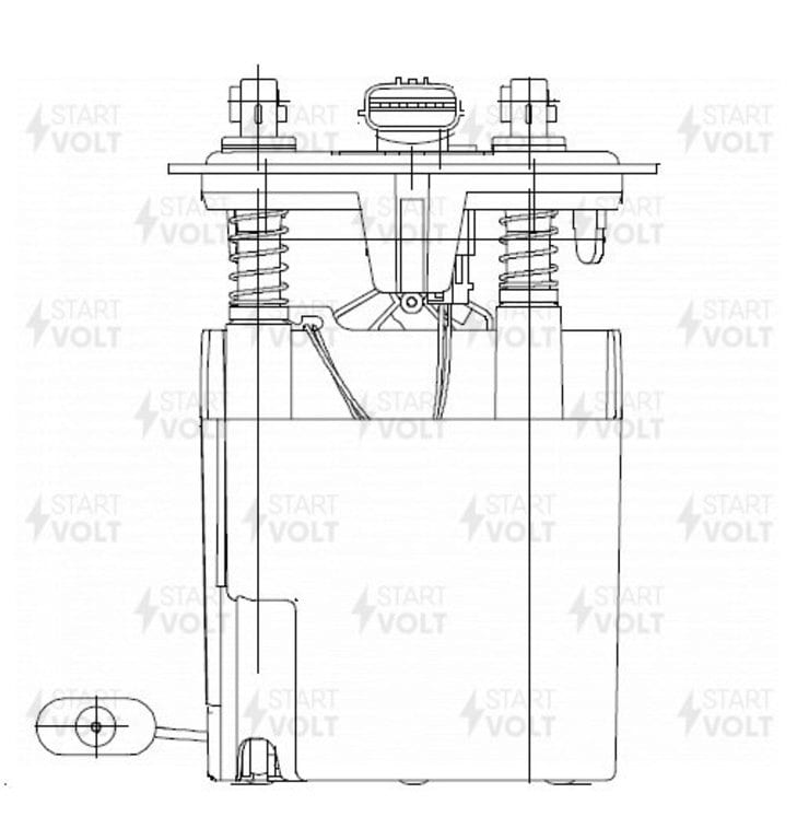 Модуль насоса топливного RENAULT Duster (12-) STARTVOLT