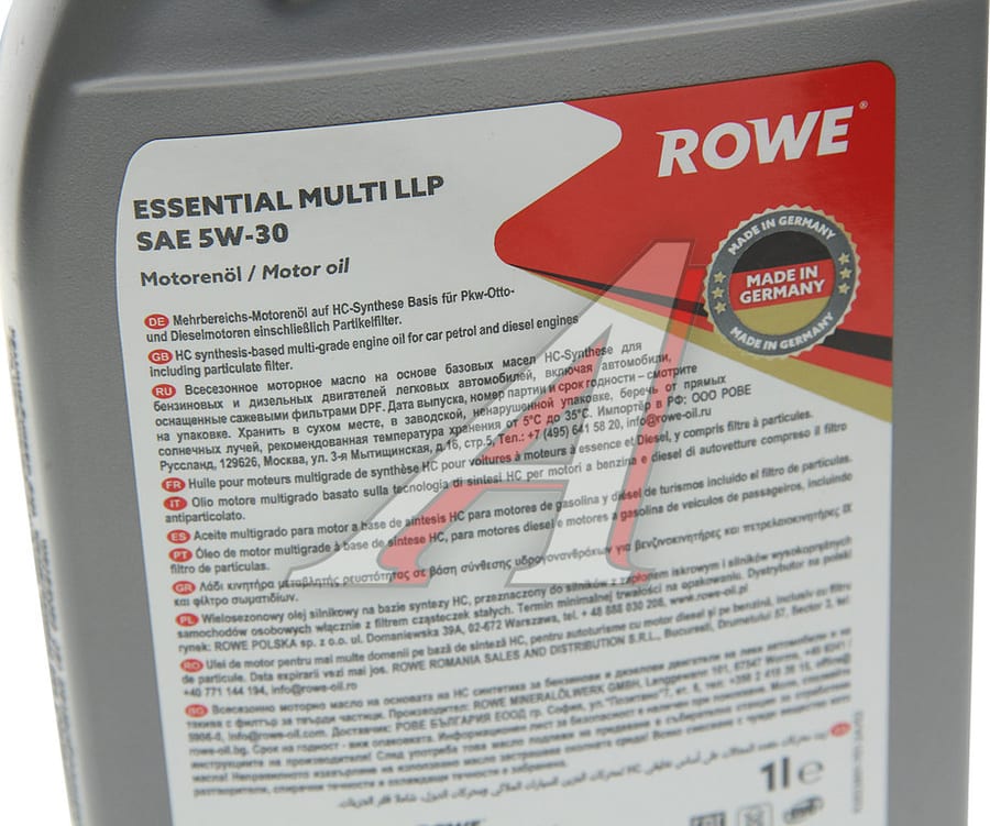Масло моторное ROWE ESSENTIAL MULTI LLP 5W30 синт.1л