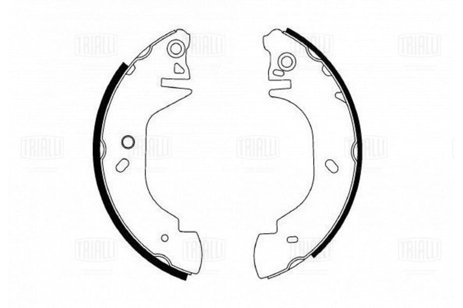 Колодки тормозные FORD Transit (94-) задние барабанные (4шт.) TRIALLI