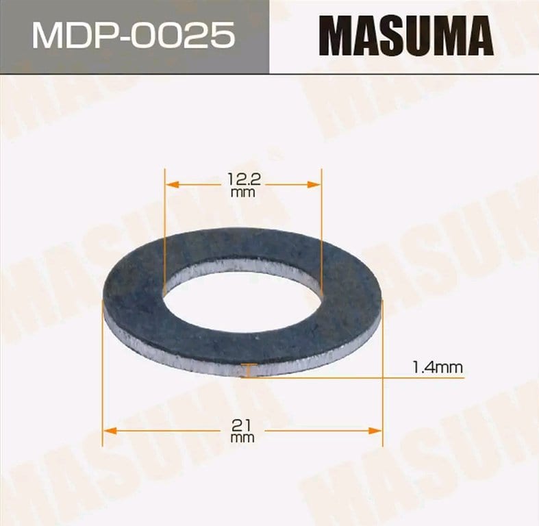 Кольцо уплотнительное TOYOTA пробки сливной MASUMA