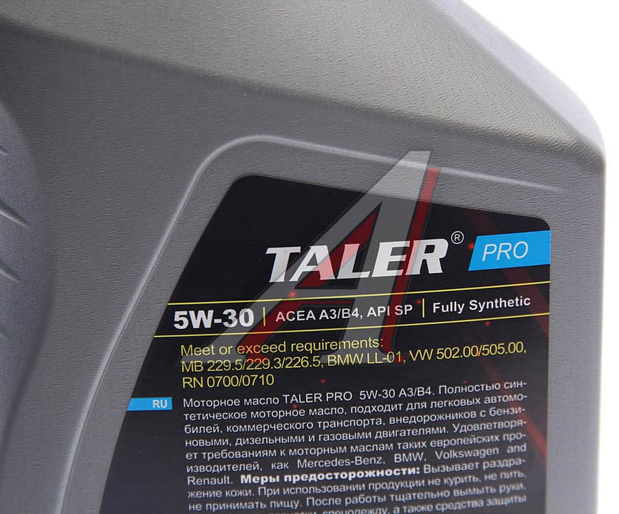 Масло моторное TALER PRO A3/B4 5W30 синт.1л