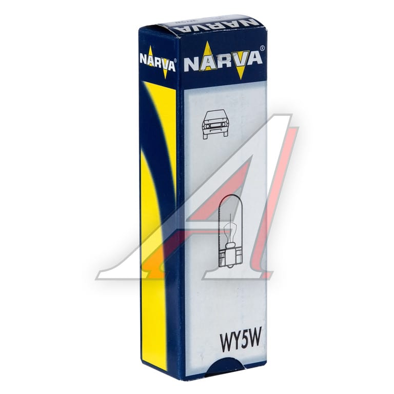 Лампа 12V WY5W W2.1x9.5d желтая NARVA