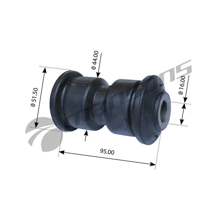 Сайлентблок RENAULT Midliner, Midlum рессоры (16x52x95) MANSONS