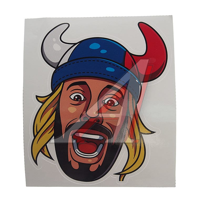 Наклейка виниловая вырезанная "Фанат" 11.5х13.5см полноцветная AUTOSTICKERS