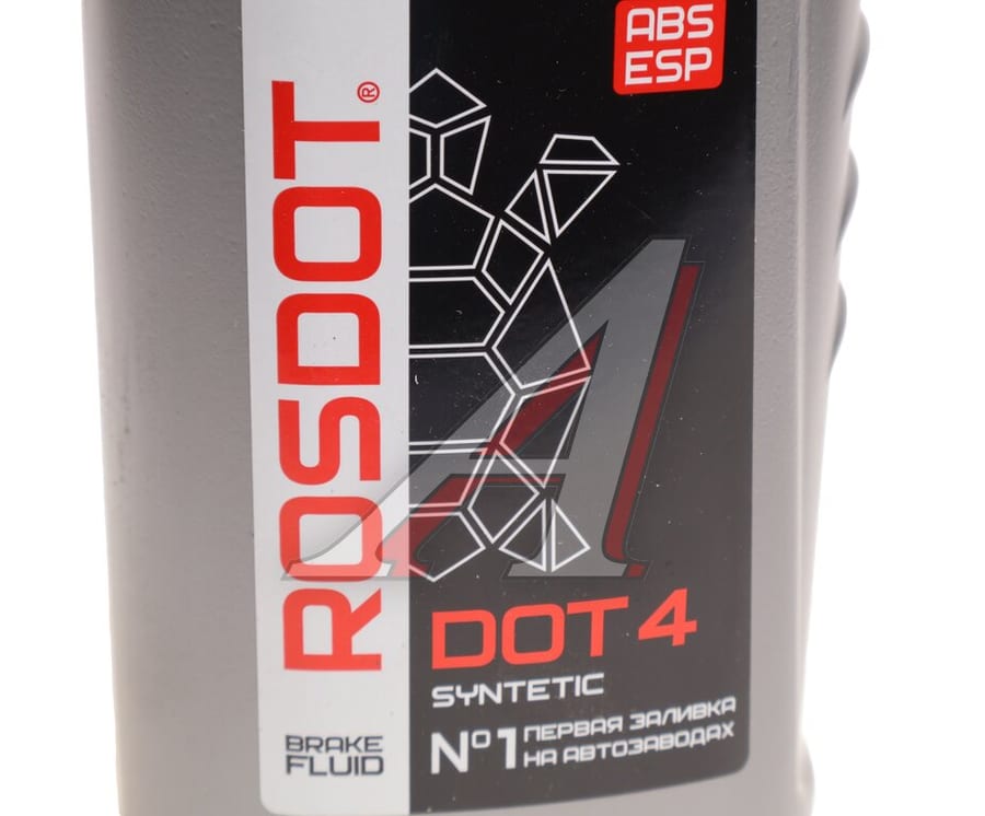 Жидкость тормозная DOT-4 910г ROSDOT