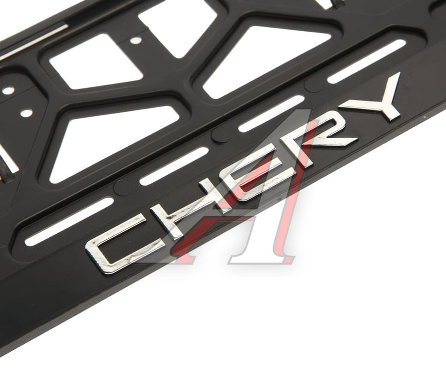 Рамка знака номерного "CHERY" рельефная черная ЛОГОАВТО