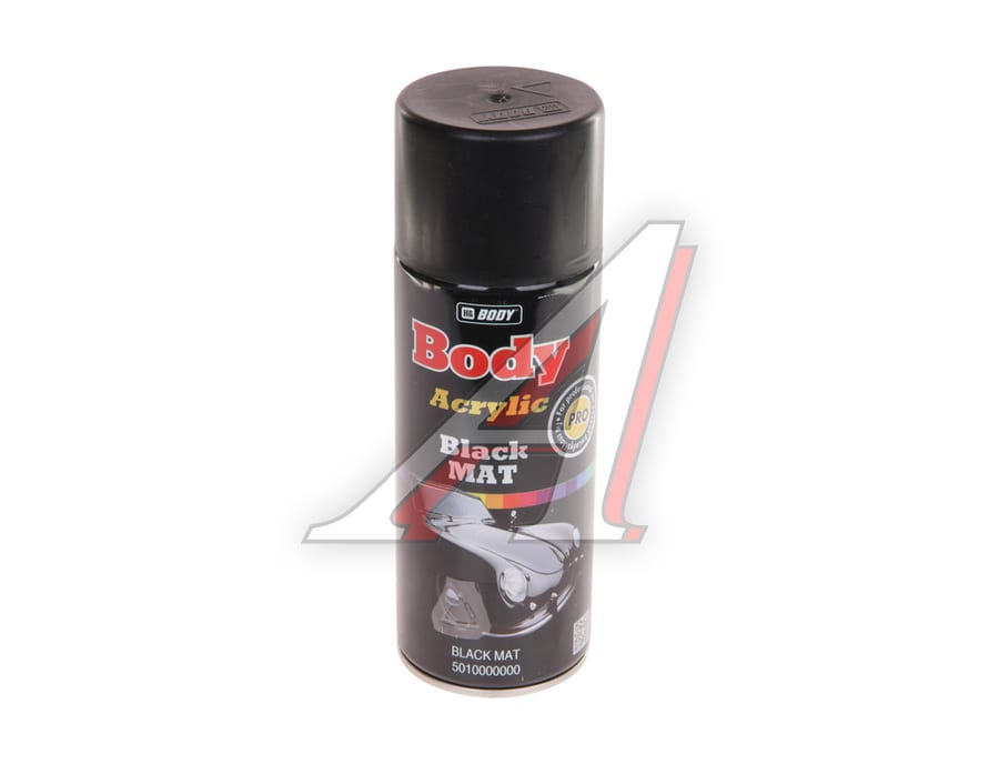 Краска черная матовая аэрозоль 400мл Universal BODY