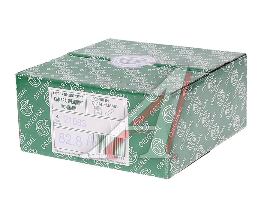 Поршень двигателя ВАЗ-21083 d=82.8 "A" комплект СТК