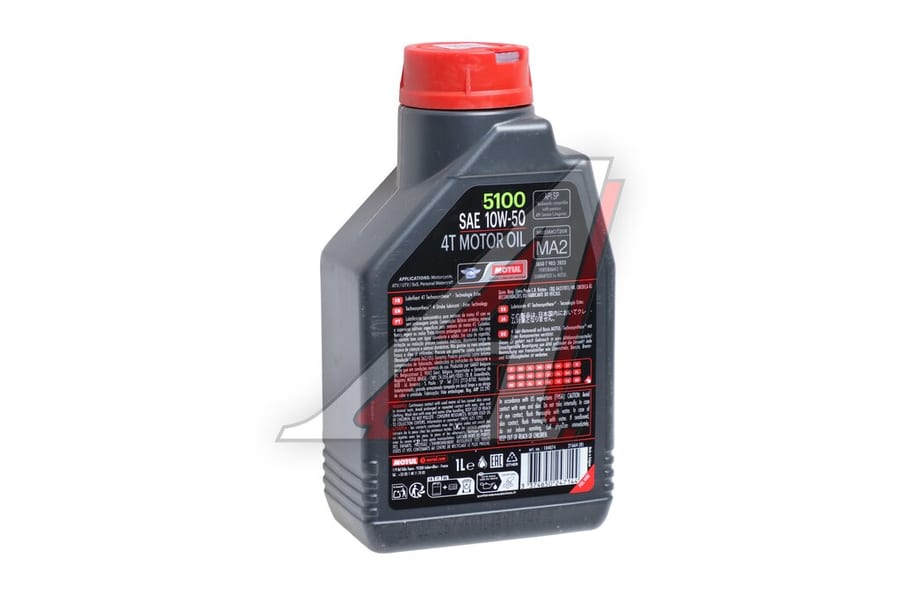 Масло моторное для 4-х тактных двигателей MOTUL 5100 ESTER 4T 10W50 п/синт.1л