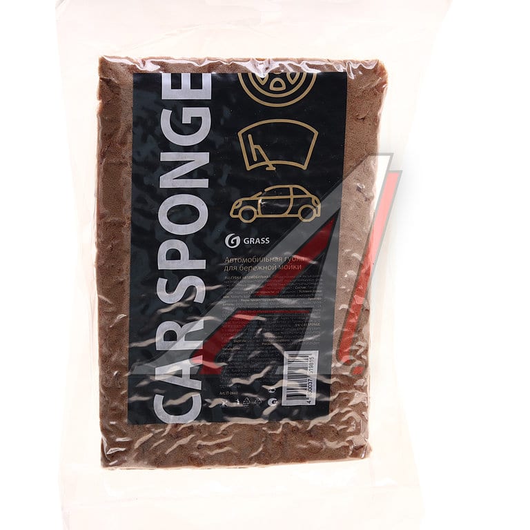 Губка для мойки автомобиля 190х120х70мм крупнопористая Car Sponge GRASS