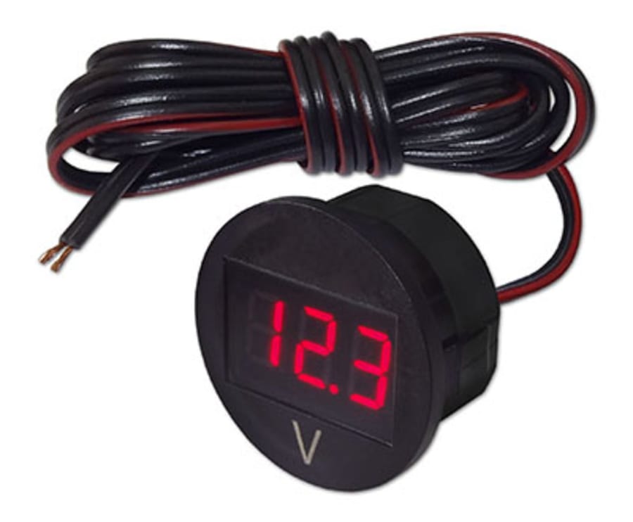 Индикатор напряжения светодиодный 12/24V красная подсветка ЭНЕРГОМАШ