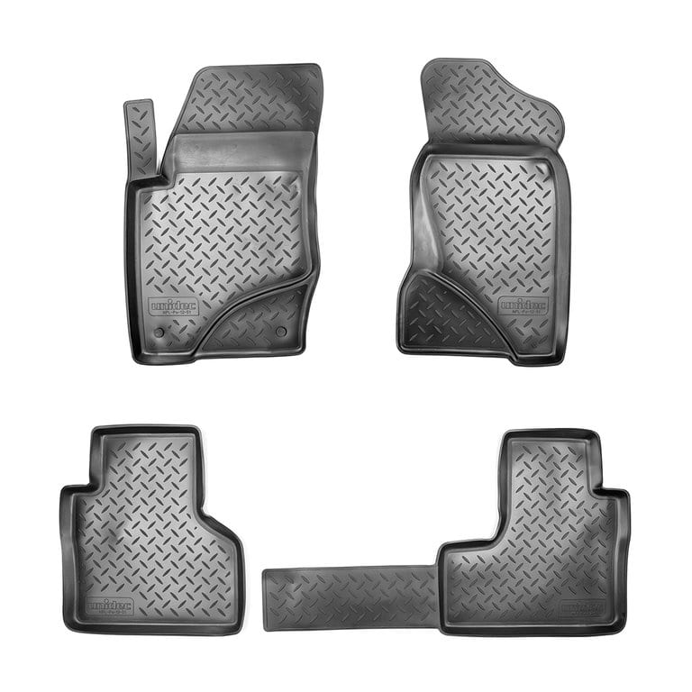 Коврик салона ЛАДА Niva Travel (20-) полиуретан черный (4 предм.) NORPLAST