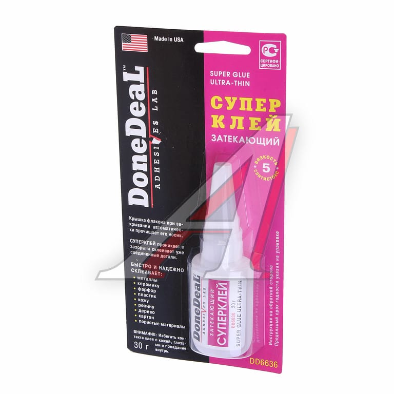 Клей-супер затекающий 30г DONE DEAL