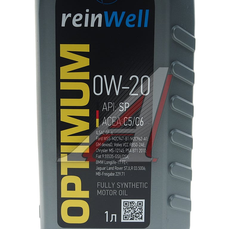 Масло моторное REINWELL С5/С6/SP/GF-6A 0W20 синт.1л