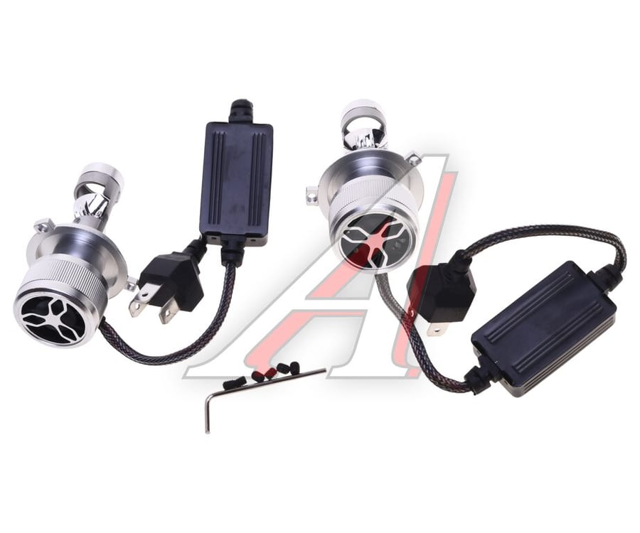 Лампа светодиодная 12V H4 P43t линза 4300K бокс (2шт.) CLEARLIGHT