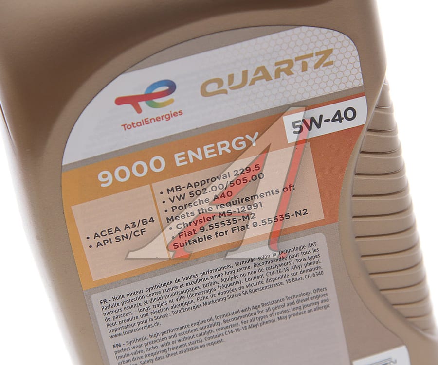 Масло моторное TOTAL QUARTZ 9000 ENERGY 5W40 синт.1л