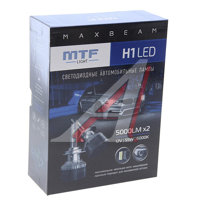 Лампа светодиодная 12V H1 P14.5s (2шт.) MTF