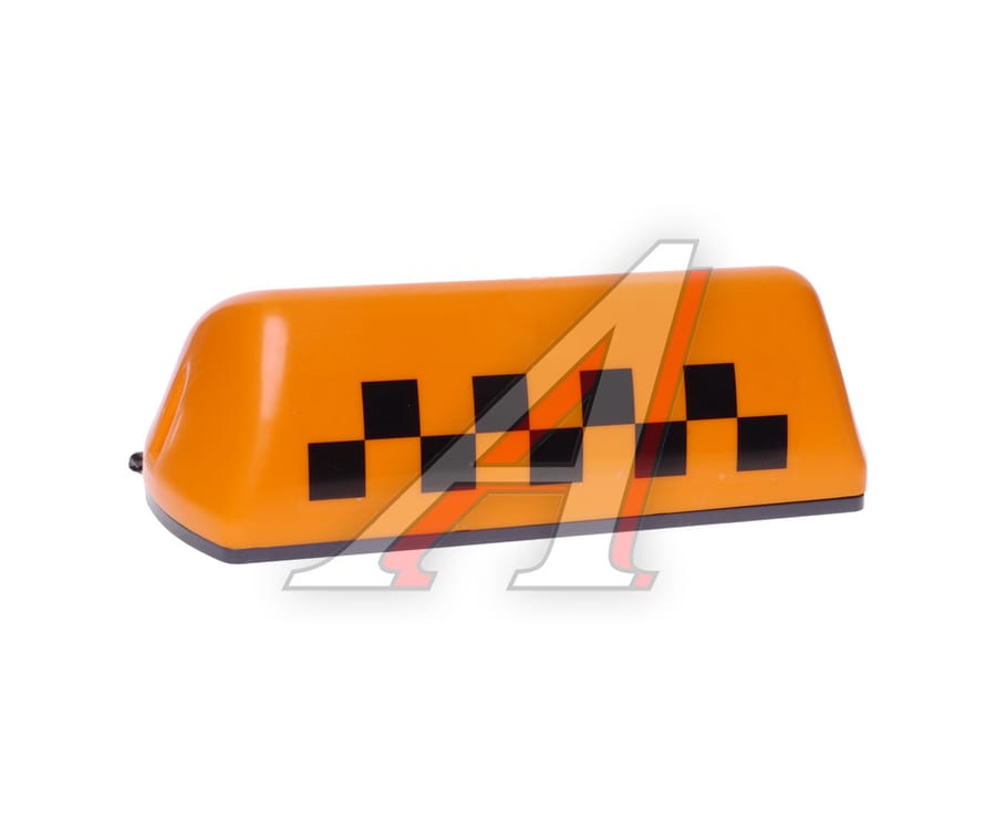 Знак TAXI магнитный с подсветкой 12V оранжевый АНТЕЙ