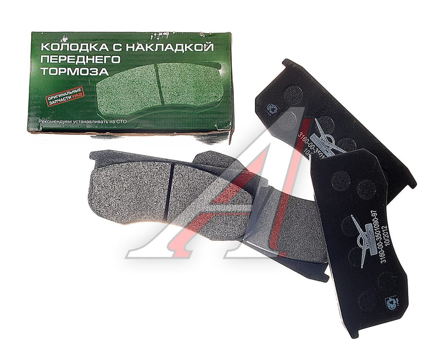Колодки тормозные УАЗ-3160, Хантер, Патриот передние (4шт.) (ОАО УАЗ)