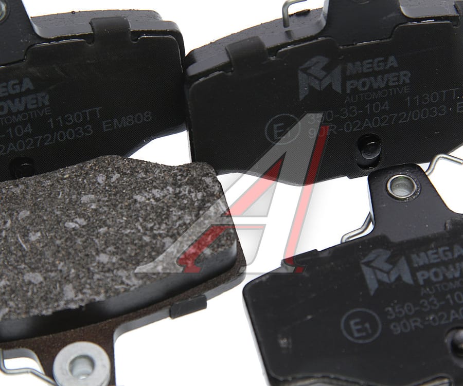 Колодки тормозные NISSAN Almera (N16E), Primera (P11) задние (4шт.) MEGAPOWER
