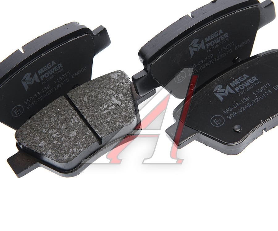 Колодки тормозные VW Golf (99-) AUDI A3 (03-12) SKODA Octavia (04-) задние (4шт.) MEGAPOWER