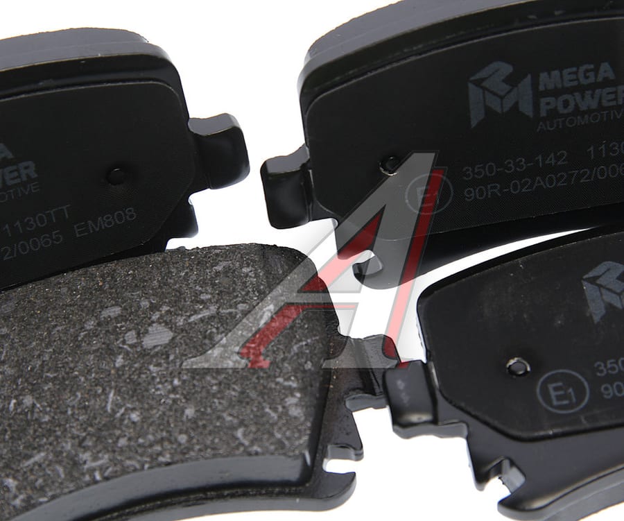Колодки тормозные VW Golf, Touran AUDI A3, A6 SKODA Octavia задние (4шт.) MEGAPOWER