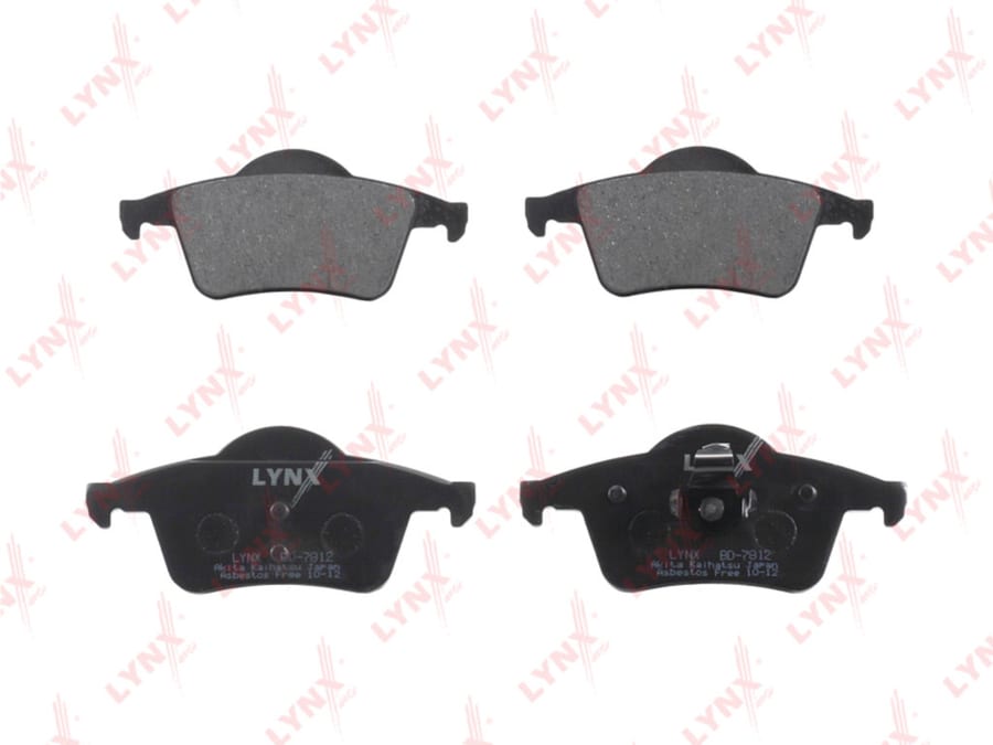 Колодки тормозные VOLVO S60, S70, S80 задние (4шт.) LYNX