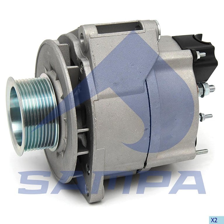 Генератор MERCEDES дв.OM541, 542 28В 100А с шкивом (9 ручьев) SAMPA