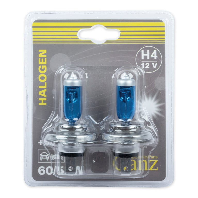 Лампа 12V H4 60/55W P43t +50% блистер (2шт.) GANZ