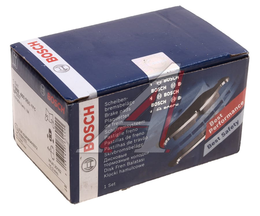 Колодки тормозные CITROEN Xantia (93-03) задние (4шт.) BOSCH