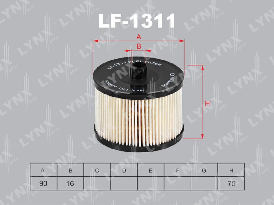Фильтр топливный FORD Focus PEUGEOT 307, 308, 407 (TDI) LYNX
