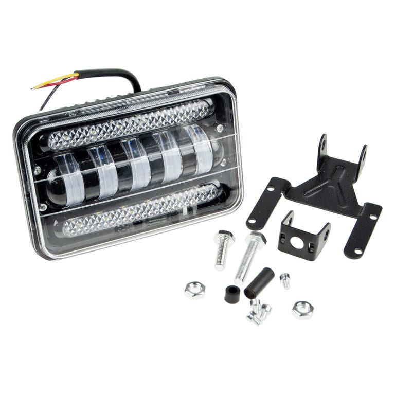 Фара рабочего света 170х110мм 50W 10-30V с подсветкой квадратная MISTAR