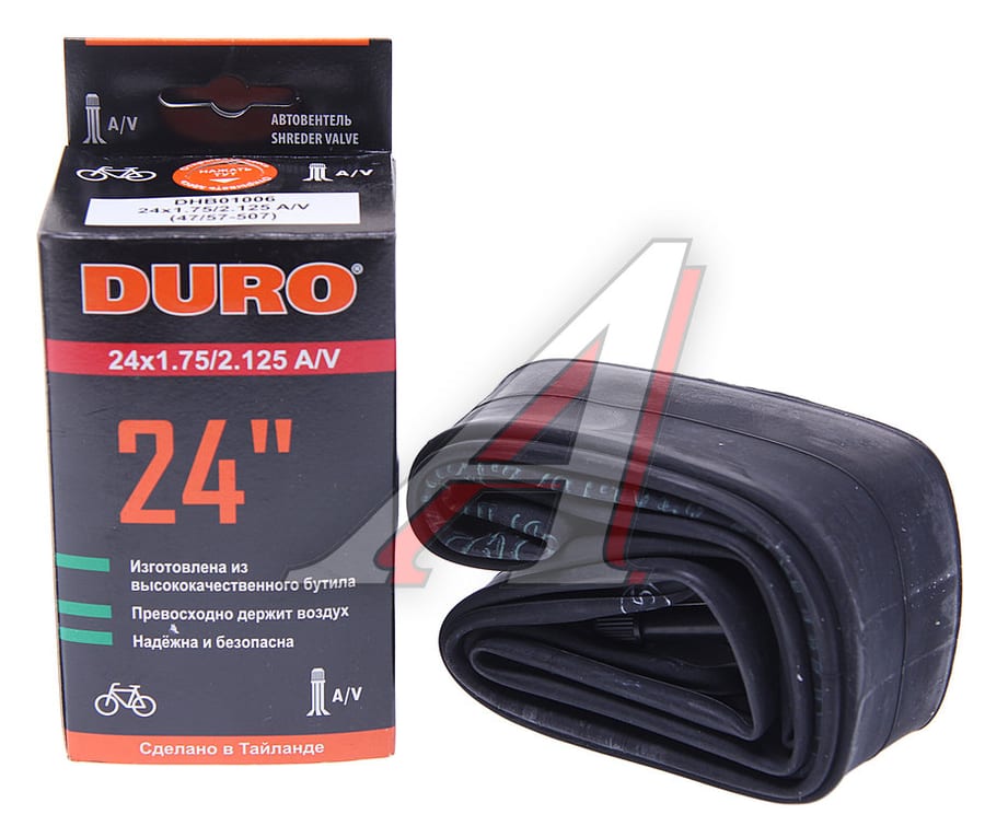 Камера велосипедная 24" 24х1.75/2.125 автовентиль DURO