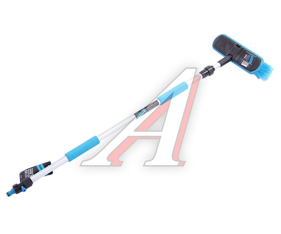 Щетка для мойки автомобиля телескопическая 90-160см под шланг BLACK&BLUE